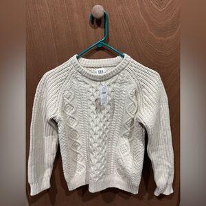 GAP Kids Cream Cable Knit Sweater